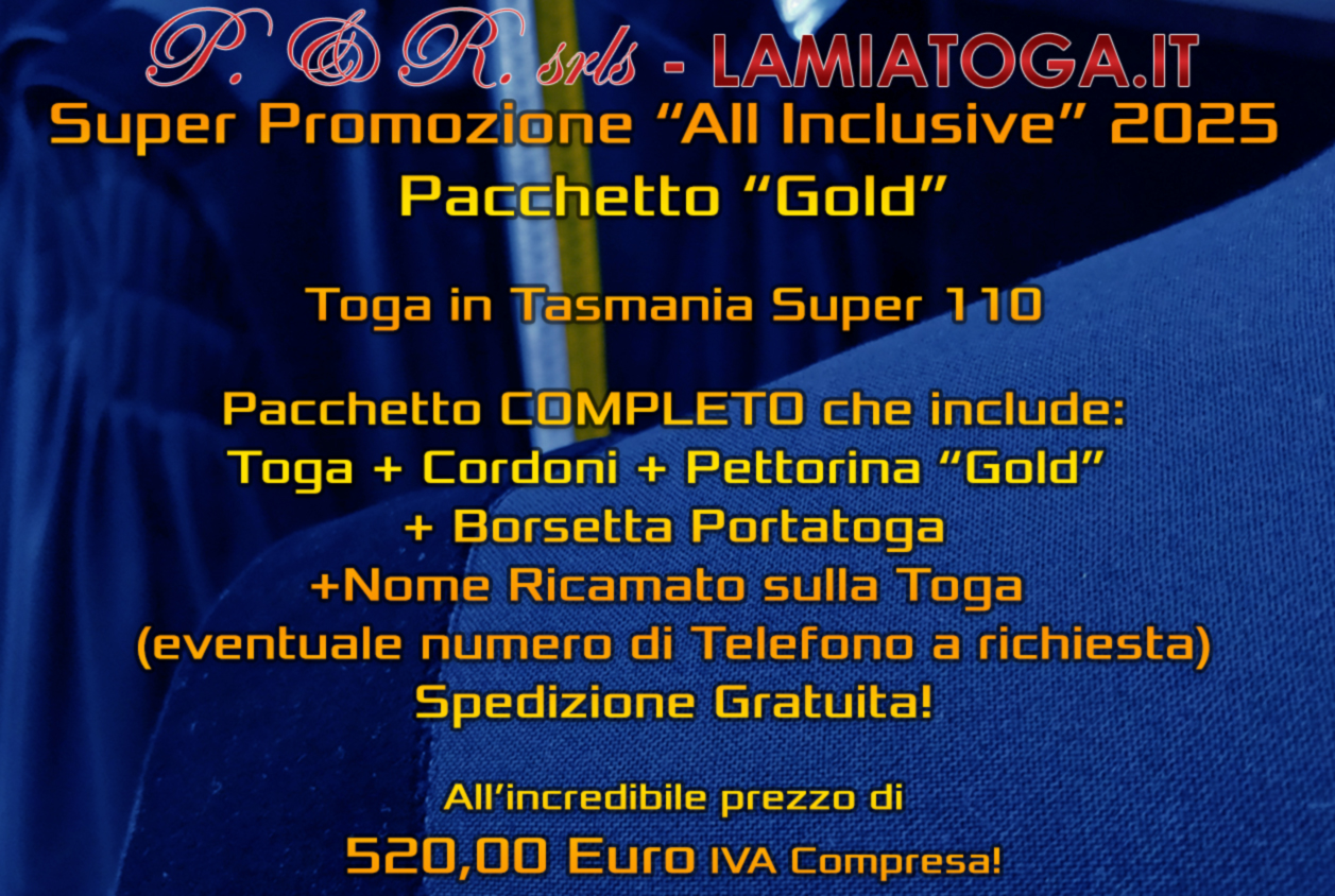 Super Promozione Pacchetto Gold 2025